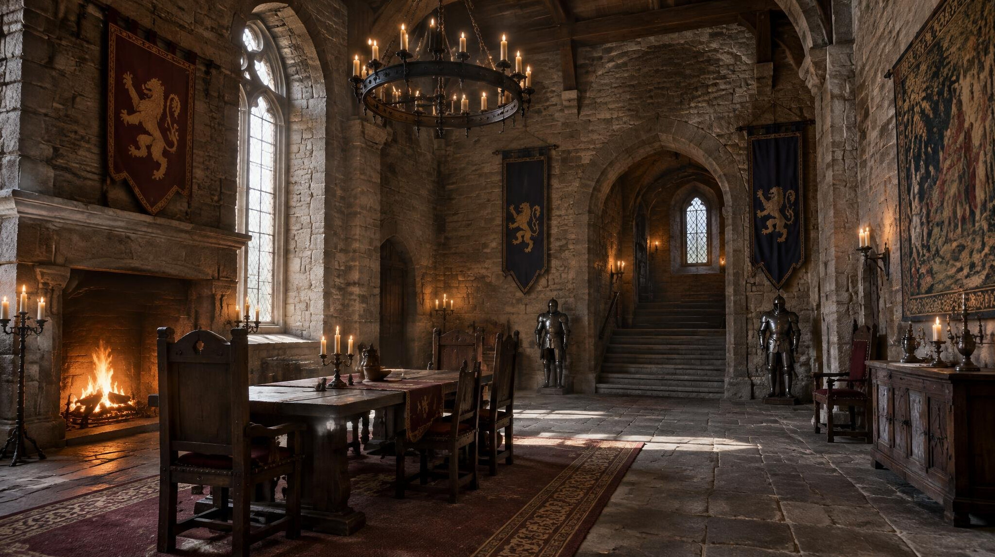 castle interior hall